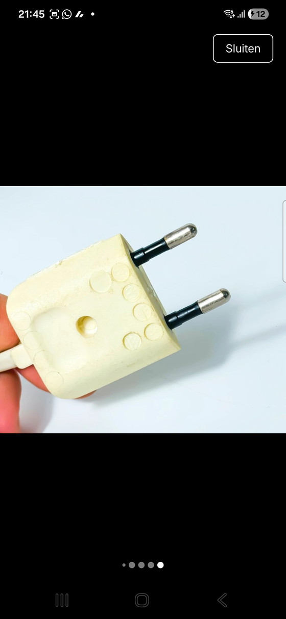 Image 1 of Sculptural Italian Swirl Table Lamp | 28 cm | Hand-blown Glass