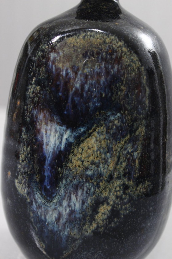 Image 1 of Annie Maume en Sancerre - Jarrón de gres con esmalte multicolor, años 70