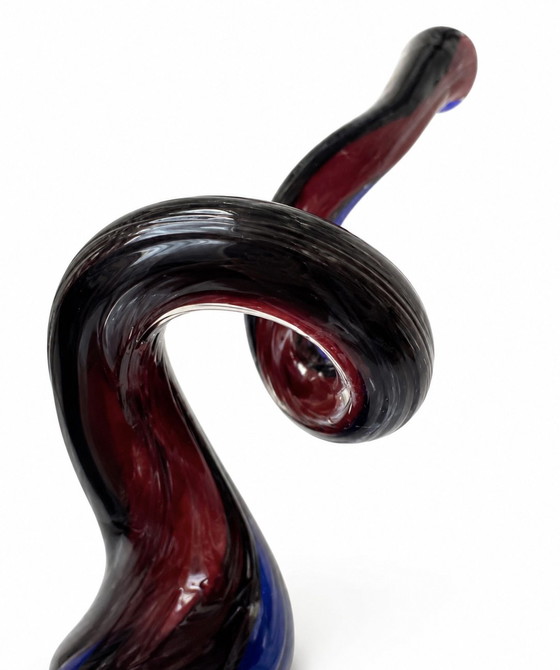 Image 1 of Exceptional Monumental Murano Glass Sculptural Floor Vase, circa 1985–1995.