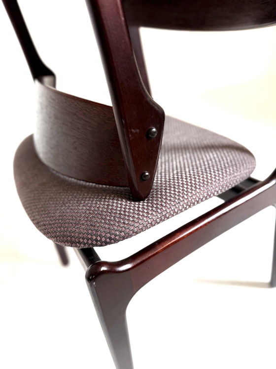 6 chaises de salle à manger vintage, Erik Buch ‘70 – Wood, Textile (photo 9 of 15)