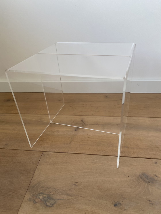 Image 1 of Vintage Plexiglas side table - coffee table