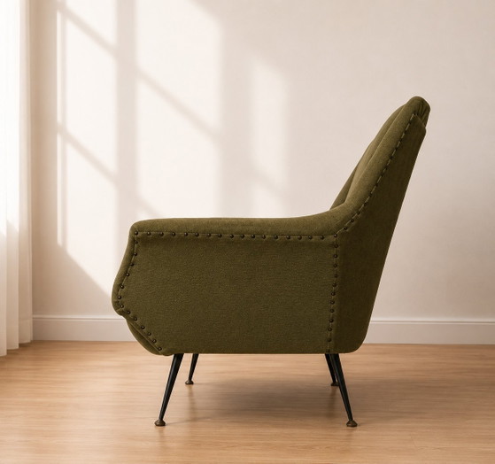 Image 1 of Ein Paar Gigi Radica Sessel für Minotti, 1950er Jahre