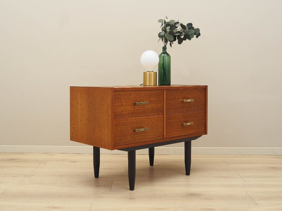 Image 1 of Teak chest of drawers, Danish design, 1970s, production: Denmark