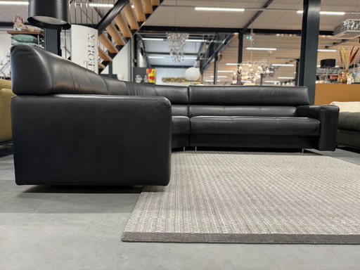 Gelderland 1110 Ecksofa schwarz Leder
