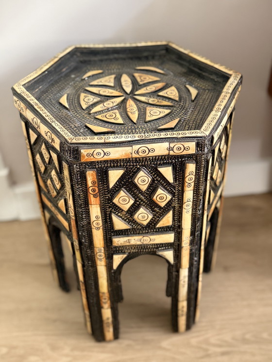 Image 1 of Tavolino laterale marocchino boho vintage
