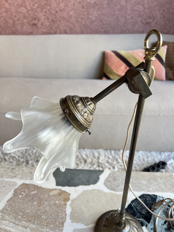 Image 1 of Franse bureaulamp tafellamp art nouveau stijl
