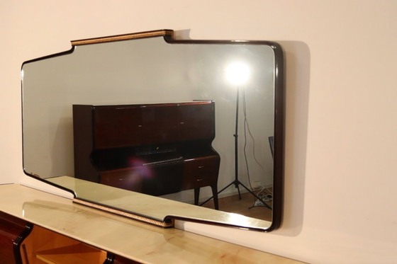 Image 1 of Credenza di metà secolo di Osvaldo Borsani, mogano, palissandro e onice, Italia, anni '50