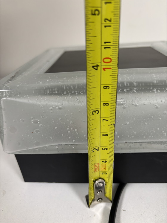 Image 1 of lampada da tavolo di Bega lampada da tavolo in alluminio e dikwandig kristal ijsglas