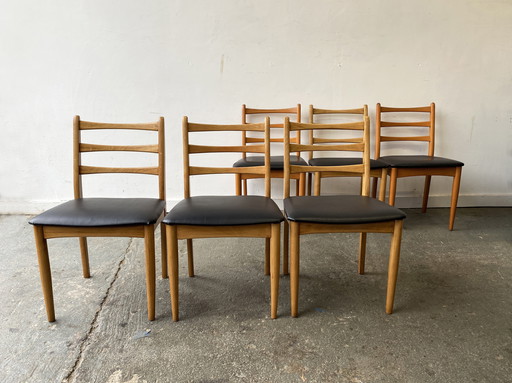 Ensemble de 4 chaises de salle à manger Mid Century 1970 par Schreiber Furniture