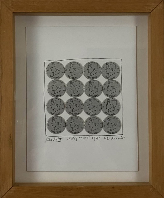 JAN HENDERIKSE - "Liberty II, Fifty cents" – Art, Paper (photo 4 of 5)
