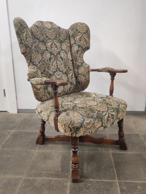 Artifort Fauteuil F297 (1949) Met Gobelin Bekleding – Textile, Wood
