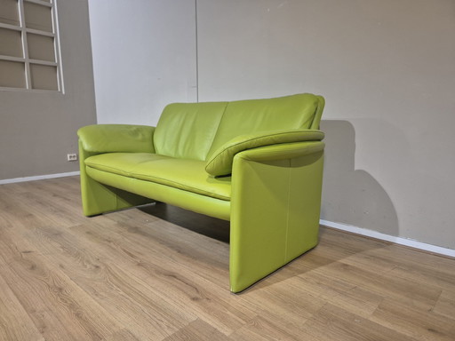 Leolux Catalpa - 2 seater Sofa - Green - Leather - Design.