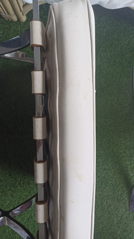 Image 1 of Barcelona armchair + Knoll footrest – Design Mies van der Rohe