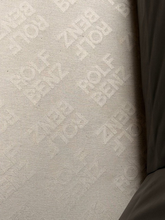 Image 1 of Rolf Benz bank en 2 fauteuils zwart leer