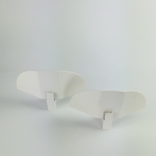 Appliques space age, France, set de 2