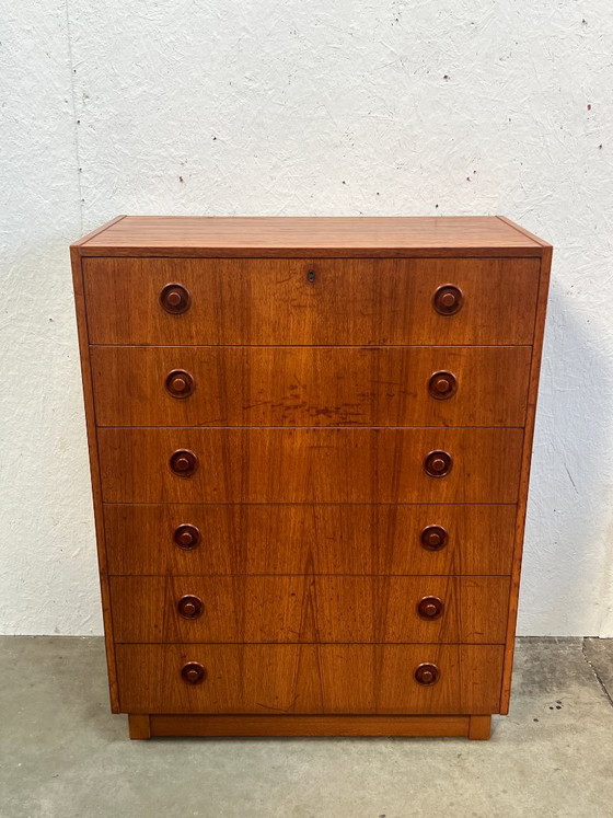 Commode Vintage en Teck, SMI Suède Années 1970 – Bois, Scandinavian (photo 3 of 11)
