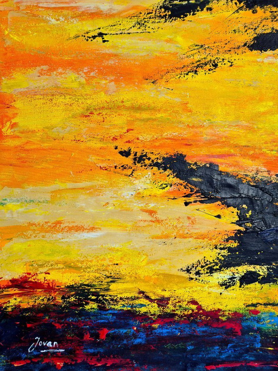 Image 1 of Jovan Srijemac (1962) - Black clouds - (XXL)