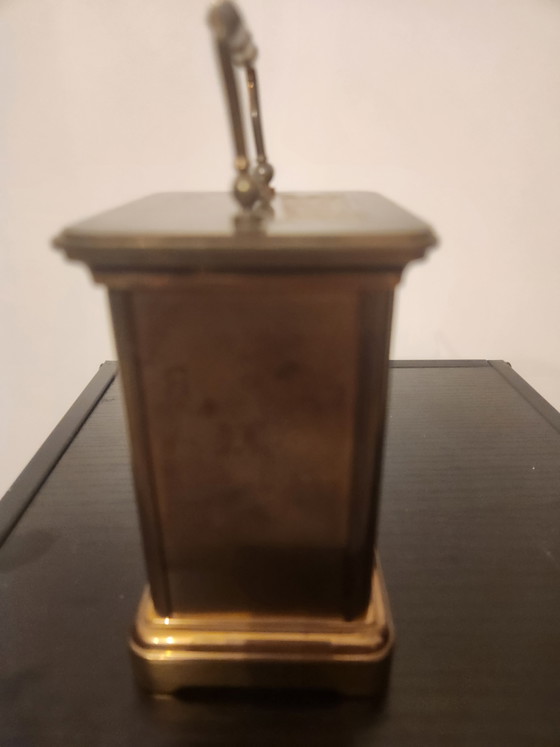 Image 1 of Prachtige Messing Matthew Norman Reisklok (Swiss Made) – Quartz