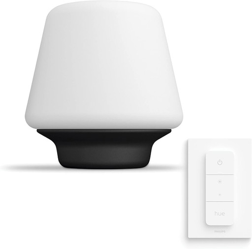 Philips White Ambiance WELLNESS Table lamp 1x9.5W - White (remote control included), Bluetooth enabled, works with Alexa