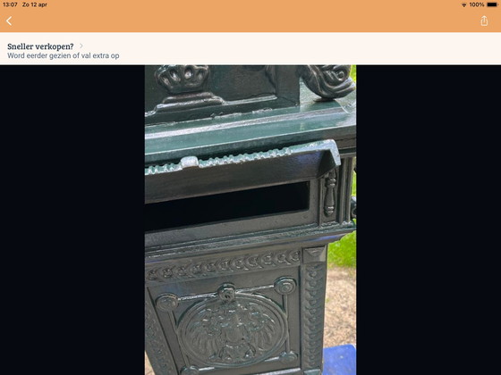 Image 1 of Buzón de aluminio nostálgico, muy bonito, totalmente restaurado.