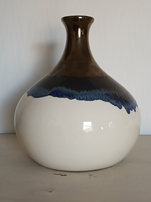 Vintage Ceramic Ball Vase