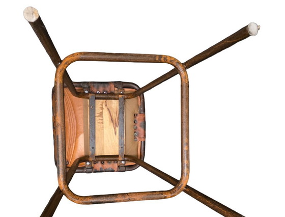 4 Sgabelli da bar vintage (Charlotte Perriand) – Leather, Metal (photo 6 of 7)