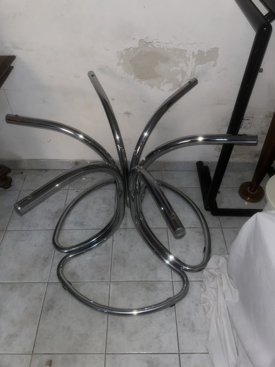 Image 1 of Tavolo da salotto in vetro fumé design italiano Giotto stoppino 60/70