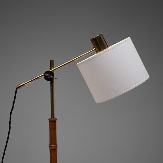 Lampada da tavolo in ottone e legno di Falkenbergs Belysning, Svezia, anni '60 – Lampade da tavolo, Brass (photo 5 of 11)