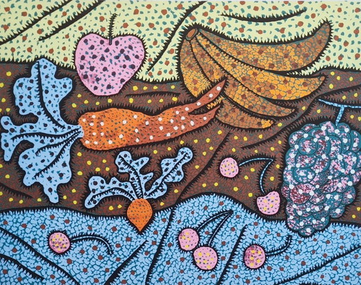 D'après Yayoi Kusama, Debout..., Lithographie, années 1990