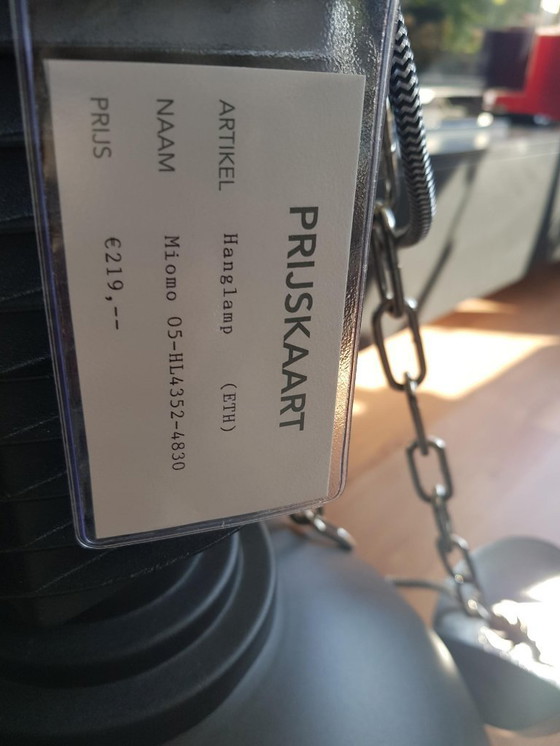 Image 1 of Lampe industrielle XL modèle noir Miomo