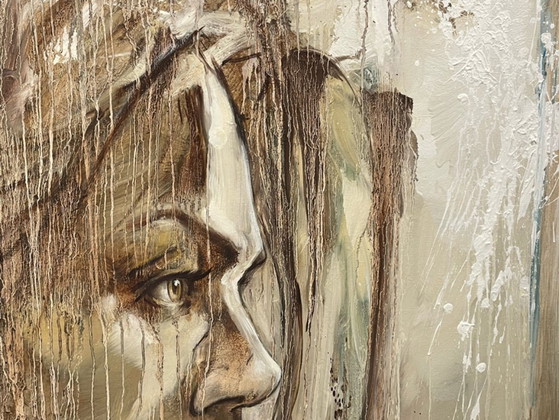 Image 1 of René Rikkelman - portrait in oil on canvas