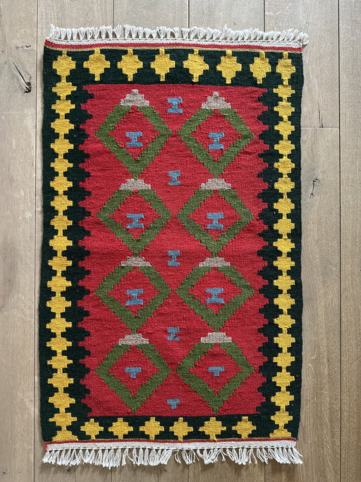 Authentieke Handgeweven Perzische Kelim Nieuw 96x61