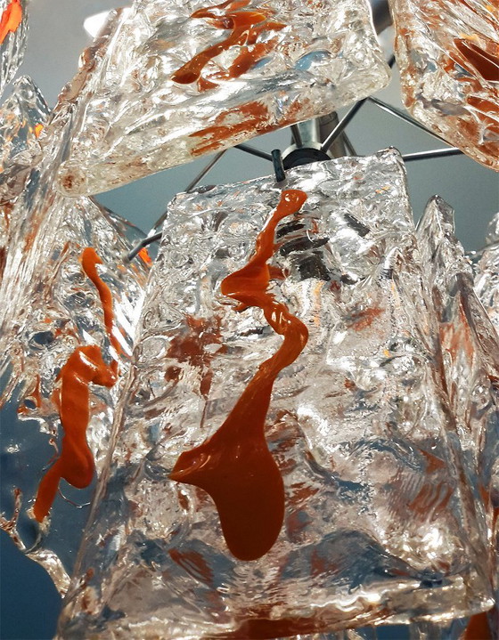 Image 1 of Lámpara de araña Carlo Nason, pieza rara, para A.V. Mazzega, década de 1960.