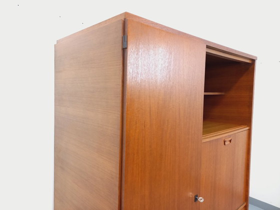 Image 1 of Vintage Scandinavian style teak secretary cabinet from the 60s