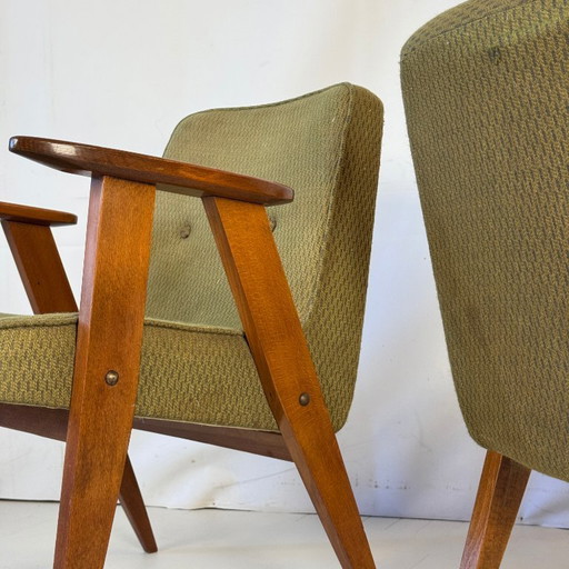 Pair of Type 366 Armchairs by Józef Chierowski, 1960s — Polish Mid-Century Design