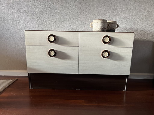 Mueble vintage de la era espacial de los años 60-70