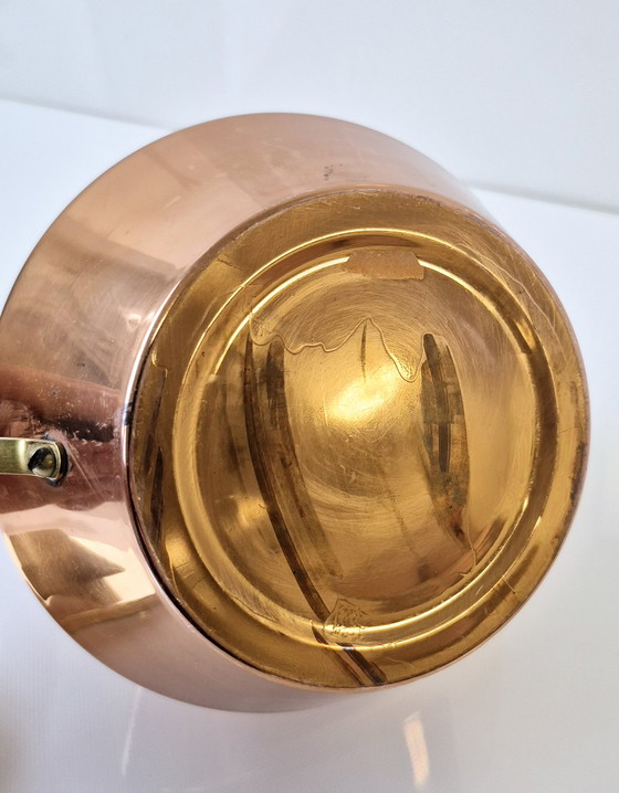 Image 1 of JODA Denmark Copper Teapot with Teak, 1960s Mid Century