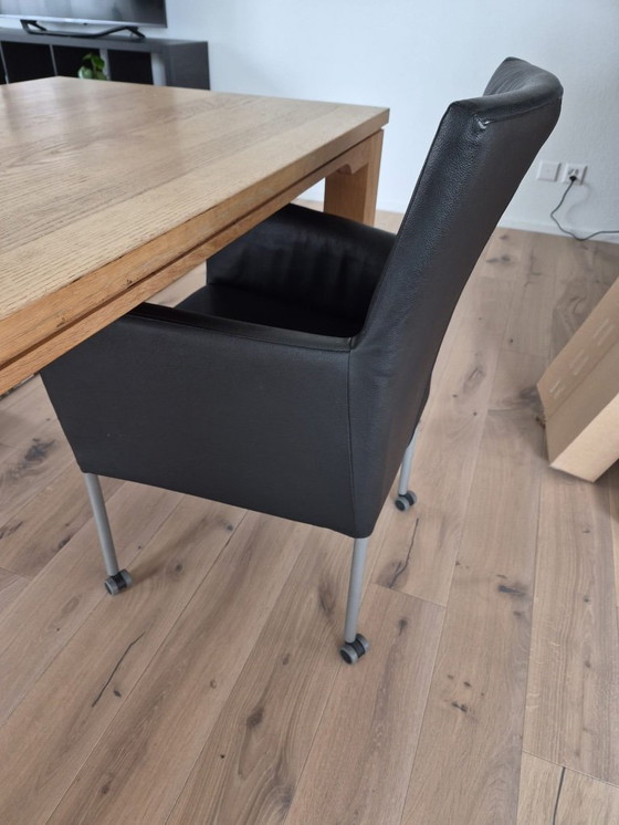 Image 1 of 4 schwarze Ledersessel