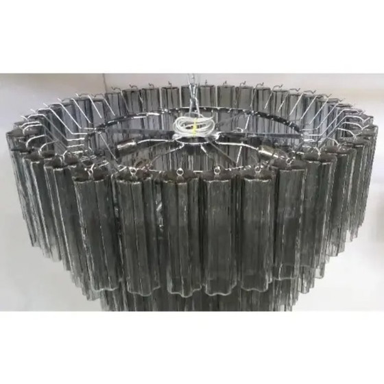 Image 1 of Lustre contemporain de luxe inspiré des malles en verre de Murano