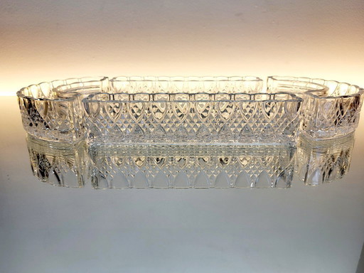 Val saint lambert art deco tafel midden of center piece 