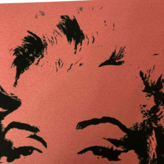 Litografía de "Marylin Monroe" de la década de 1990, inspirada en la obra de Andy Warhol. (photo 6 of 9)