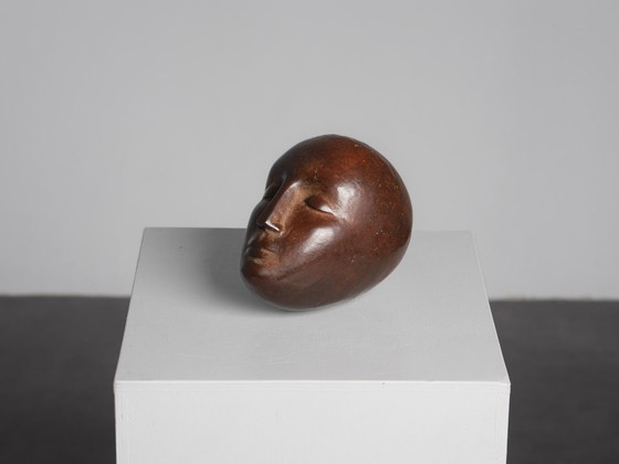 Modernistische Bronze Schlafender Kopf Bildhauerei, 1960er Jahre – Vintage (photo 3 of 8)