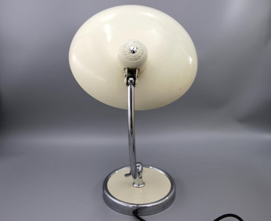 Image 1 of Kaiser Idell 6631 tafellamp "President" in beige * reliëf kathedraal * Bauhaus * jaren 1950 * Mid-Century * Vintage