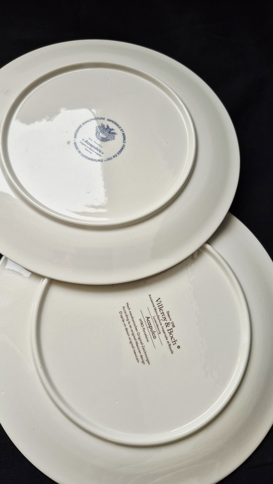 Image 1 of 7 platos para tartas y desayuno Acapulco Villeroy & Boch, 20,3