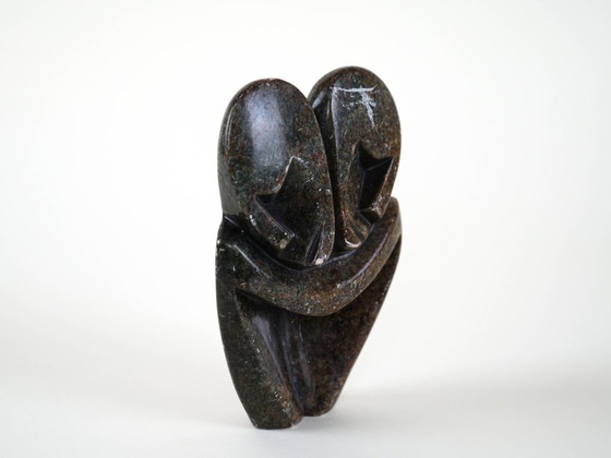 Image 1 of Sculpture abstraite en pierre, design danois, années 1980, fabriquée au Danemark