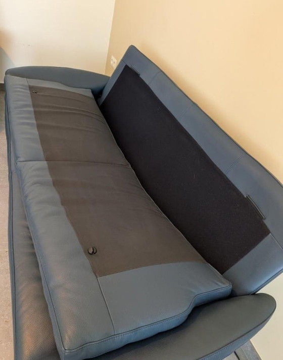 Image 1 of Divano di design Leolux Antipode - Pelle blu scuro - Condizioni eccellenti