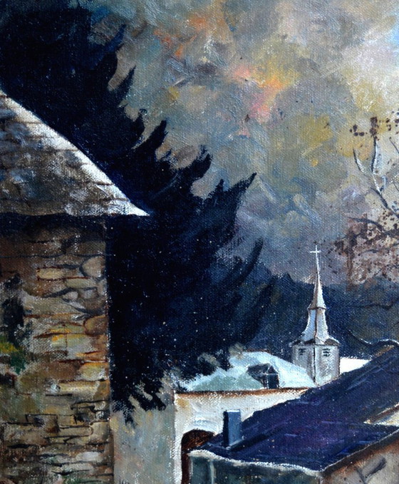 Old village in the Belgian Ardennes – R. Ledent, Objets d'art, Toile (photo 2 of 5)