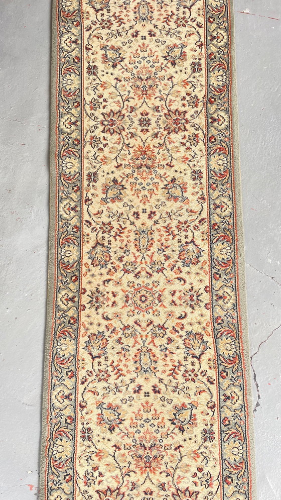 Image 1 of Tapis de couloir Beige Gris-Bleu vintage