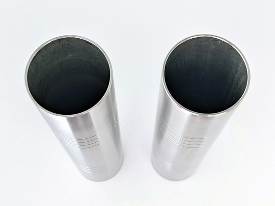 Stainless Steel Vases Minimal Design – Metal (photo 5 of 8)
