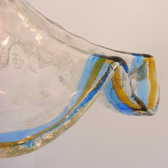Image 1 of Lámpara colgante grande de cristal de Murano soplado a mano | Italia | Década de 1970 | Diseño de vidrio orgánico